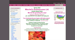 Desktop Screenshot of mischelsgreenhouses.com